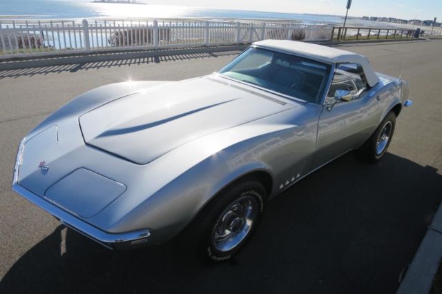 1968 Silver Chevrolet Corvette Convertible