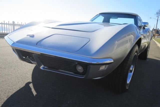 1968 Silver Chevrolet Corvette Convertible