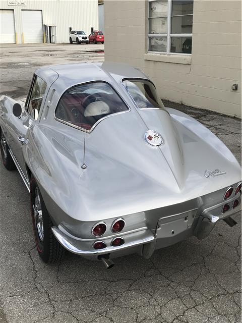 1963 Silver Chevrolet Corvette coupe