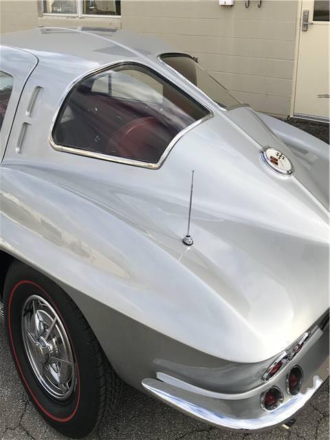 1963 Silver Chevrolet Corvette coupe