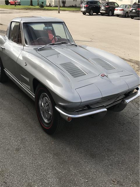 1963 Silver Chevrolet Corvette coupe