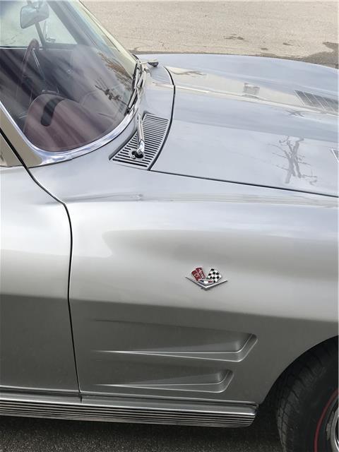 1963 Silver Chevrolet Corvette coupe