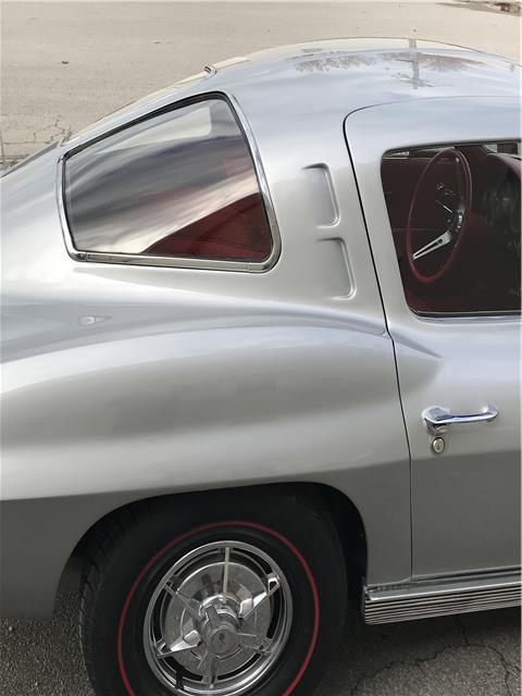 1963 Silver Chevrolet Corvette coupe