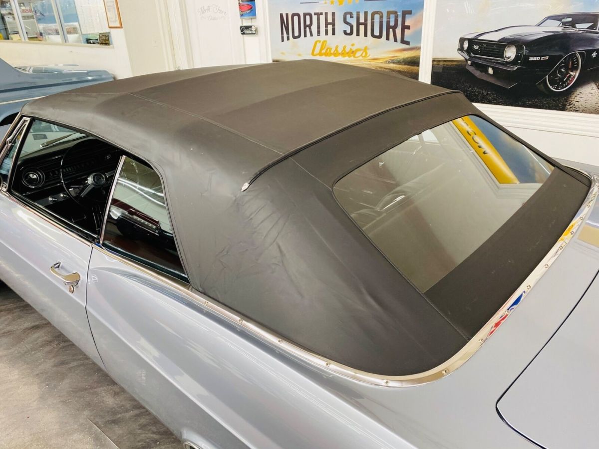 1965 Silver Chevrolet Impala Convertible