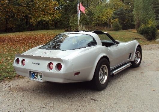 1980 Silver Chevrolet Corvette Coupe