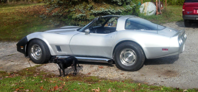 1980 Silver Chevrolet Corvette Coupe
