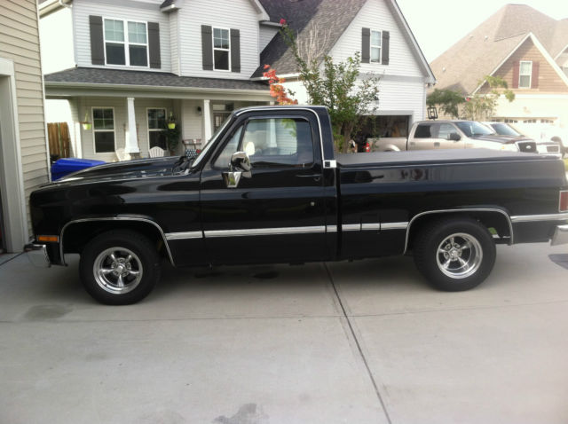 1985 Black Chevrolet C-10