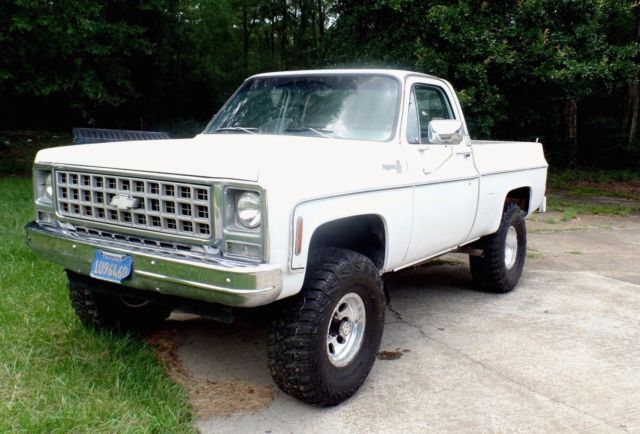 1980 White Chevrolet Silverado 1500 Standard Cab Pickup Truck