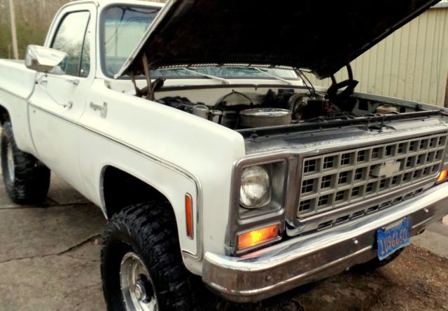 1980 White Chevrolet Silverado 1500 Standard Cab Pickup Truck