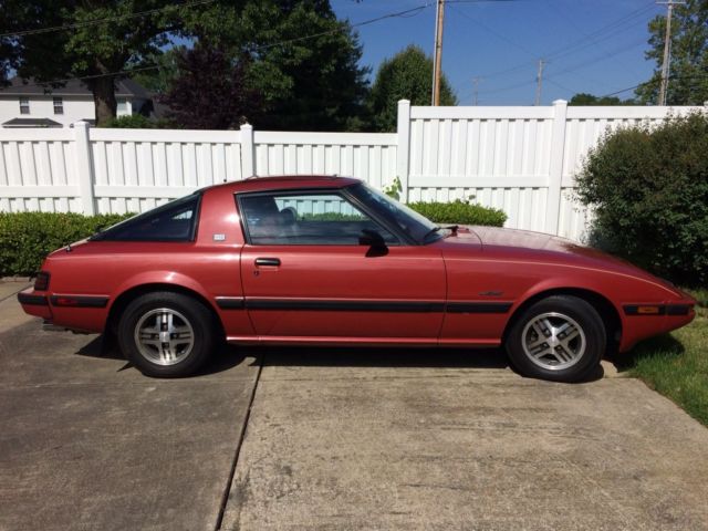 1983 Burgundy Mazda RX-7 Coupe