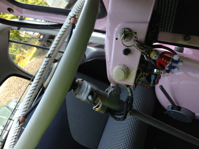 1957 white and necco wafer pink BMW Other bubble