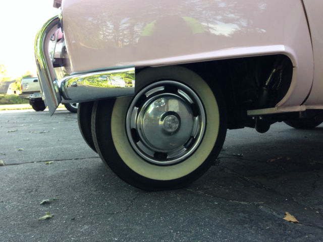 1957 white and necco wafer pink BMW Other bubble