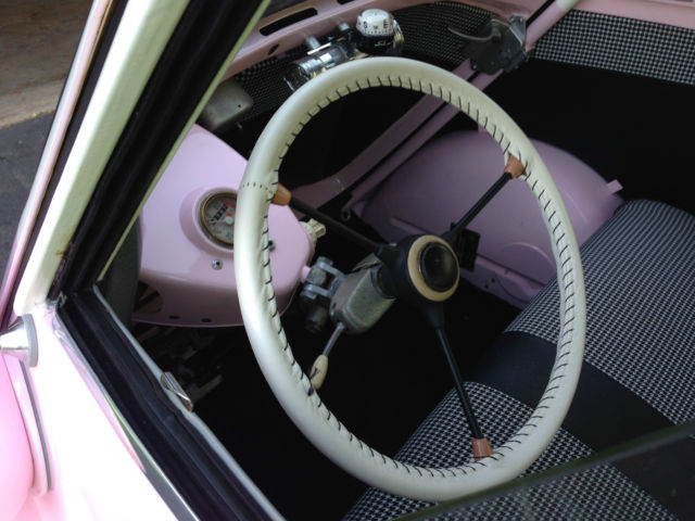 1957 white and necco wafer pink BMW Other bubble