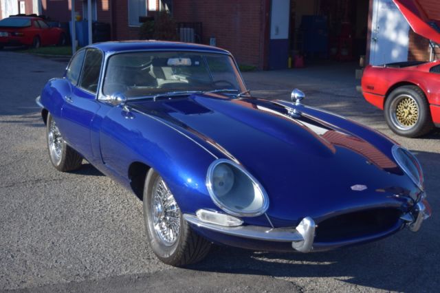 1967 Metallic Blue Jaguar E-Type Coupe