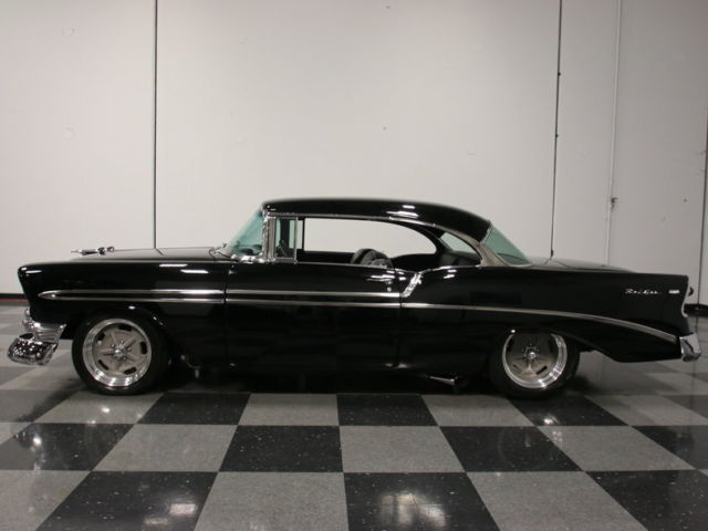 1956 Black Chevrolet Bel Air/150/210 Sedan