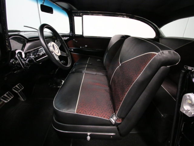 1956 Black Chevrolet Bel Air/150/210 Sedan