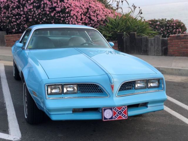 1977 Blue Pontiac Firebird Coupe