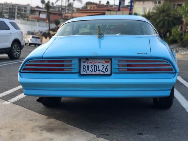 1977 Blue Pontiac Firebird Coupe