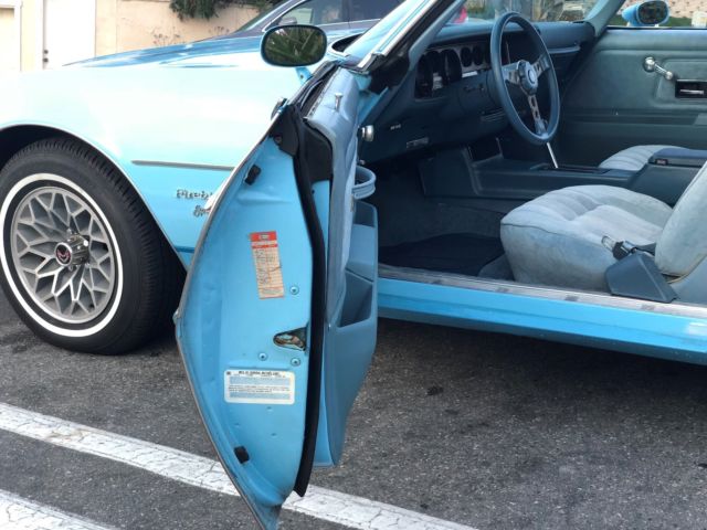 1977 Blue Pontiac Firebird Coupe