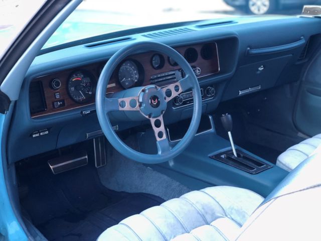 1977 Blue Pontiac Firebird Coupe