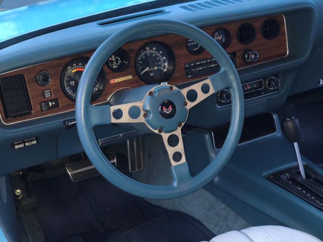 1977 Blue Pontiac Firebird Coupe