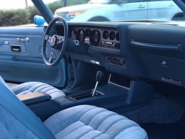 1977 Blue Pontiac Firebird Coupe