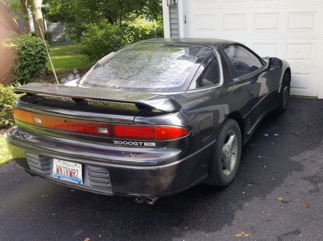 1992 Black Mitsubishi 3000GT Hatchback