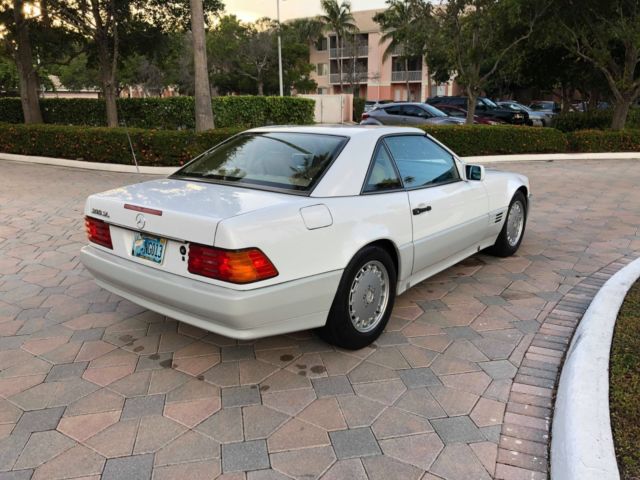 1991 White Mercedes-Benz SL-Class Convertible