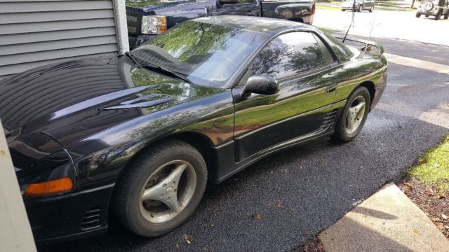 1992 Black Mitsubishi 3000GT Hatchback