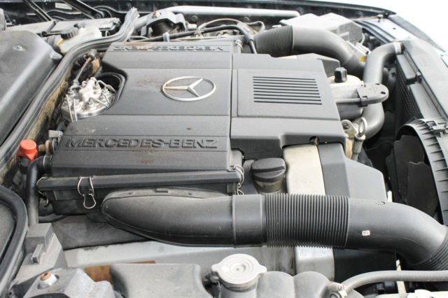 1992 Black on Silver Grey Mercedes-Benz SL-Class Convertible