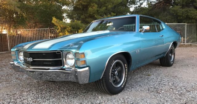 1971 Blue Chevrolet Chevelle Coupe