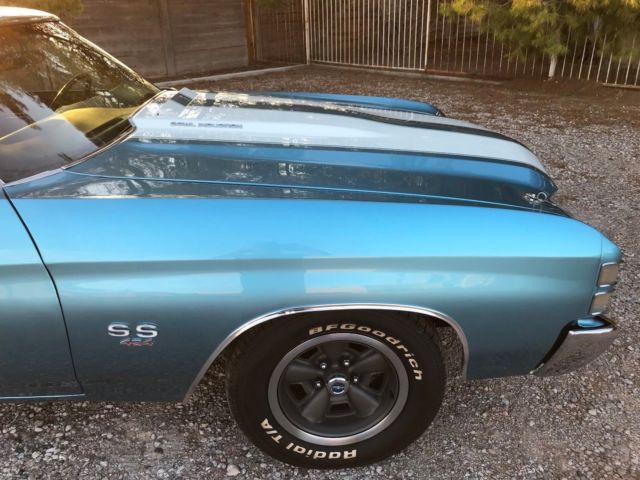1971 Blue Chevrolet Chevelle Coupe
