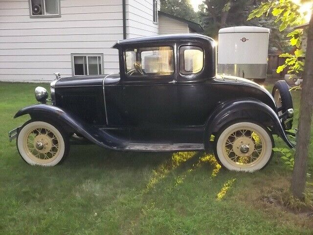 1930 Black Ford Model A Coupe