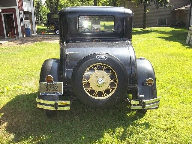 1930 Black Ford Model A Coupe