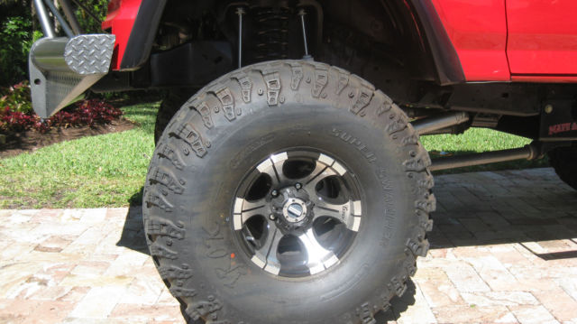 1986 Red Ford Bronco Convertible