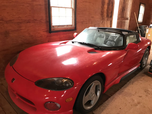 1992 Red Dodge Viper Convertible