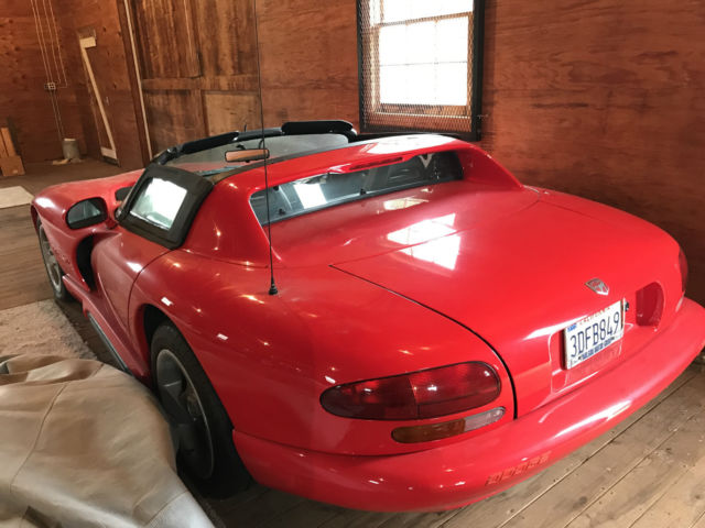 1992 Red Dodge Viper Convertible
