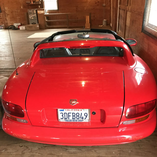 1992 Red Dodge Viper Convertible