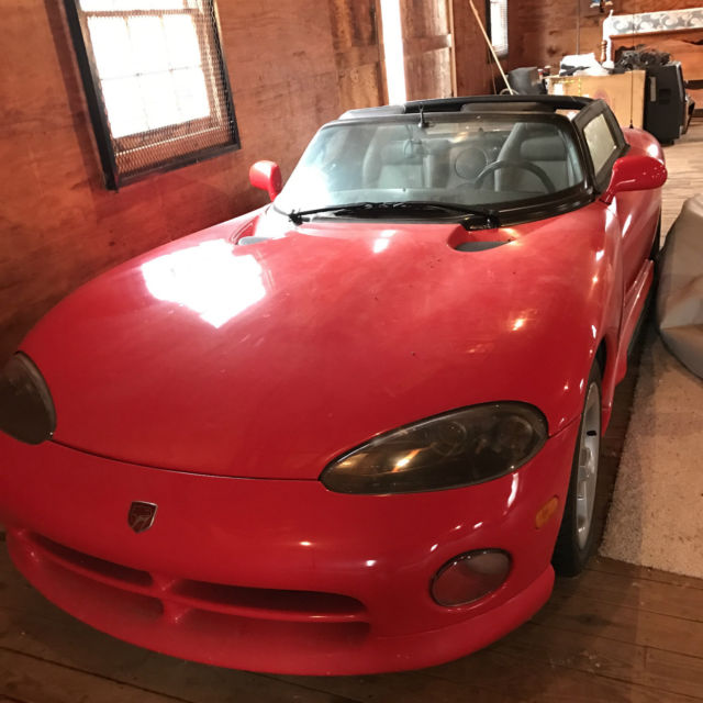 1992 Red Dodge Viper Convertible