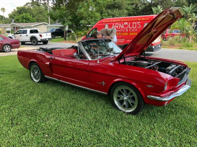 1965 Red Ford Mustang Convertible