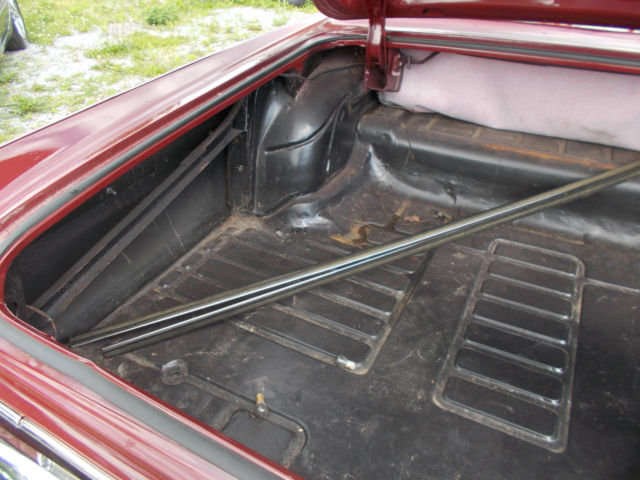 1962 Burgundy Pontiac Bonneville Convertible