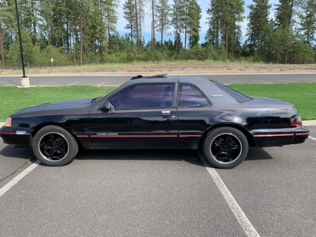 1988 Black Ford Thunderbird Coupe