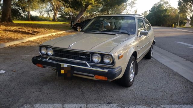 1979 Tan Honda Accord Coupe