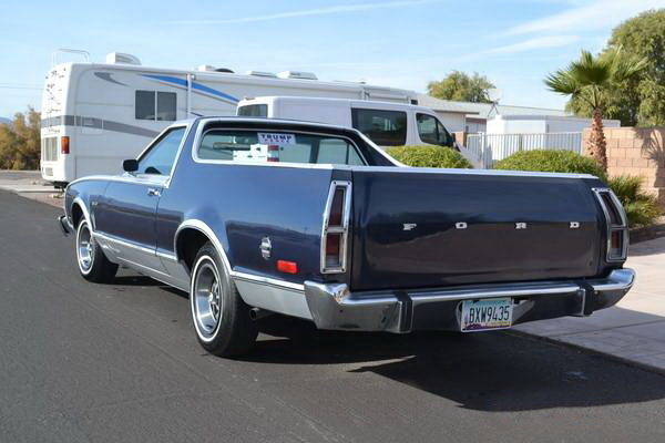 1979 Blue Ford Ranchero Standard Cab Pickup