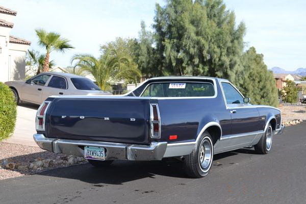 1979 Blue Ford Ranchero Standard Cab Pickup