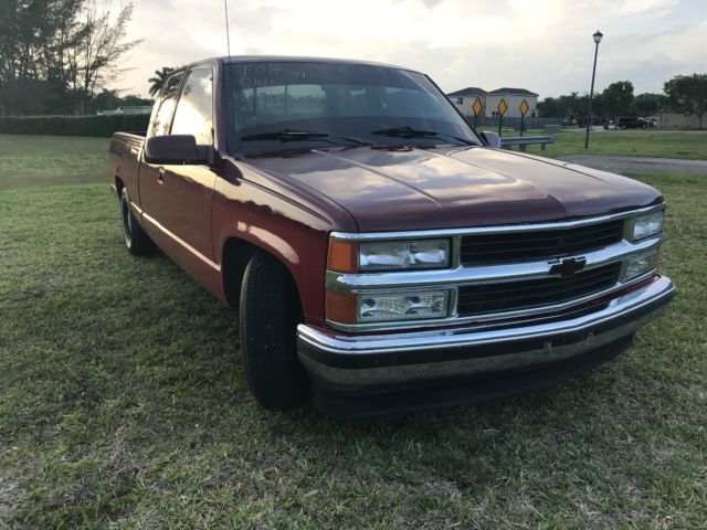 1992 Red Chevrolet C/K Pickup 1500 Extended Cab Pickup