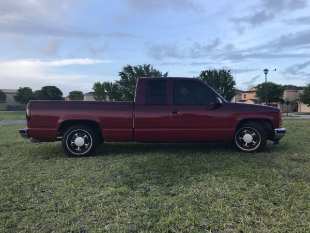 1992 Red Chevrolet C/K Pickup 1500 Extended Cab Pickup