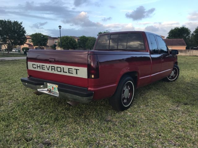 1992 Red Chevrolet C/K Pickup 1500 Extended Cab Pickup
