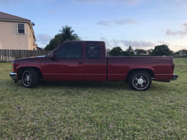 1992 Red Chevrolet C/K Pickup 1500 Extended Cab Pickup