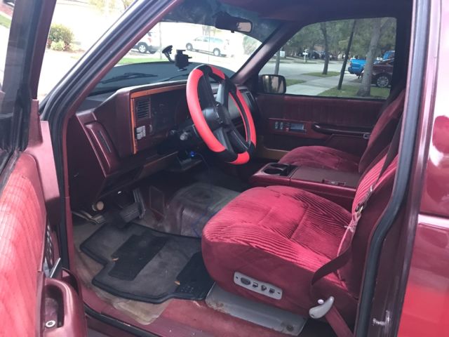 1992 Red Chevrolet C/K Pickup 1500 Extended Cab Pickup